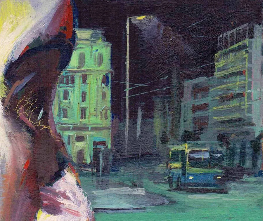Selected painted narrative image